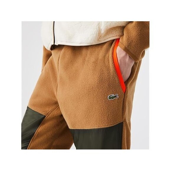 LACOSTE Men's Colorblock Polar Fleece Sweat Pant XH0227 Size 2XL - Picture 2 of 4